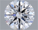 Lab Grown Diamond 1.02 Carats, Round with Ideal Cut, D Color, VVS1 Clarity and Certified by IGI