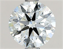 Natural Diamond 0.95 Carats, Round with Excellent Cut, K Color, VVS1 Clarity and Certified by GIA