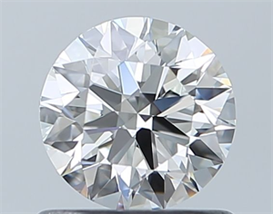 Picture of Natural Diamond 0.72 Carats, Round with Excellent Cut, G Color, IF Clarity and Certified by GIA