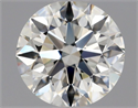 Natural Diamond 0.70 Carats, Round with Excellent Cut, J Color, VVS2 Clarity and Certified by GIA