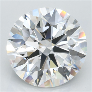 Picture of Lab Grown Diamond 3.65 Carats, Round with Excellent Cut, D Color, VVS1 Clarity and Certified by GIA