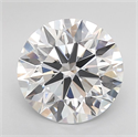 Del inventario de diamantes de laboratorio, 3.01 quilates, Redondo , Color F, claridad VVS1 y certificado IGI
