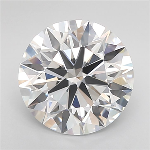 Picture of Lab Grown Diamond 3.01 Carats, Round with Ideal Cut, F Color, VVS1 Clarity and Certified by IGI