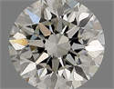 Natural Diamond 0.51 Carats, Round with Excellent Cut, I Color, VS1 Clarity and Certified by IGI