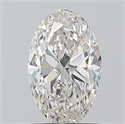 Natural Diamond 1.01 Carats, Oval with  Cut, G Color, VVS1 Clarity and Certified by GIA