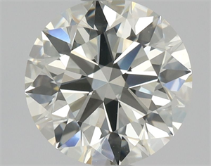 Picture of Natural Diamond 0.90 Carats, Round with Excellent Cut, K Color, VVS1 Clarity and Certified by HRD