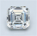 Natural Diamond 1.50 Carats, Asscher with  Cut, H Color, VS1 Clarity and Certified by GIA