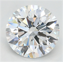 Lab Grown Diamond 3.72 Carats, Round with Excellent Cut, D Color, VVS1 Clarity and Certified by GIA