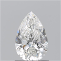 Natural Diamond 1.03 Carats, Pear with  Cut, G Color, SI1 Clarity and Certified by GIA