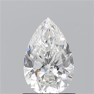 Picture of Natural Diamond 1.03 Carats, Pear with  Cut, G Color, SI1 Clarity and Certified by GIA