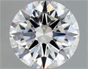 Natural Diamond 0.40 Carats, Round with Excellent Cut, F Color, SI1 Clarity and Certified by GIA