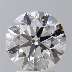 Picture of Natural Diamond 2.50 Carats, Round with Excellent Cut, D Color, VS2 Clarity and Certified by GIA