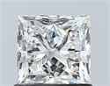 Natural Diamond 1.01 Carats, Princess with  Cut, G Color, SI1 Clarity and Certified by GIA