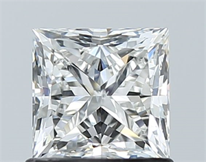 Picture of Natural Diamond 1.01 Carats, Princess with  Cut, G Color, SI1 Clarity and Certified by GIA