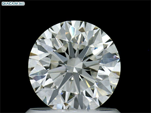 Picture of Natural Diamond 0.93 Carats, Round with Excellent Cut, G Color, VVS2 Clarity and Certified by GIA