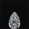 Natural Diamond 0.90 Carats, Pear with  Cut, D Color, VVS2 Clarity and Certified by GIA