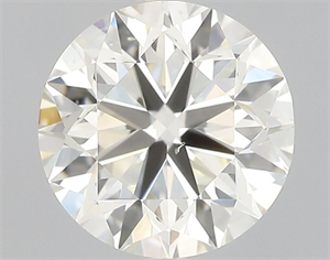 Picture of Natural Diamond 0.91 Carats, Round with Very Good Cut, L Color, SI1 Clarity and Certified by GIA