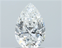 Natural Diamond 0.91 Carats, Pear with  Cut, F Color, VVS1 Clarity and Certified by GIA
