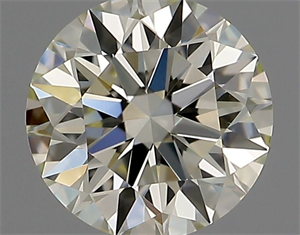 Picture of Natural Diamond 0.41 Carats, Round with Excellent Cut, L Color, IF Clarity and Certified by GIA