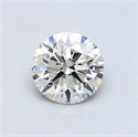 Natural Diamond 0.70 Carats, Round with Very Good Cut, I Color, VVS2 Clarity and Certified by GIA