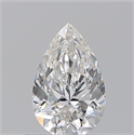 Natural Diamond 0.71 Carats, Pear with  Cut, G Color, VVS2 Clarity and Certified by GIA