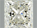 Natural Diamond 0.91 Carats, Princess with  Cut, K Color, VVS1 Clarity and Certified by GIA