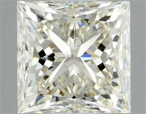 Picture of Natural Diamond 0.91 Carats, Princess with  Cut, K Color, VVS1 Clarity and Certified by GIA