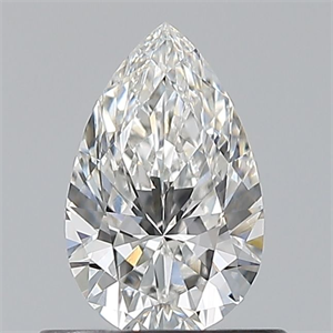 Picture of Natural Diamond 0.60 Carats, Pear with  Cut, F Color, VVS1 Clarity and Certified by GIA