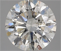 Natural Diamond 2.04 Carats, Round with Excellent Cut, H Color, SI2 Clarity and Certified by HRD