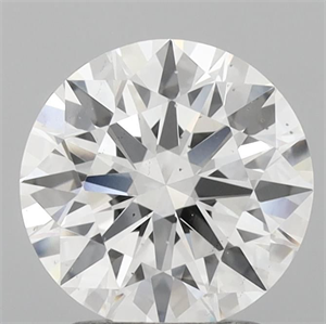 Picture of Lab Grown Diamond 2.10 Carats, Round with Ideal Cut, D Color, VS2 Clarity and Certified by IGI