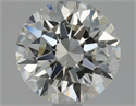 Natural Diamond 1.50 Carats, Round with Excellent Cut, H Color, VVS1 Clarity and Certified by HRD