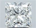 Natural Diamond 1.53 Carats, Princess with  Cut, G Color, VS1 Clarity and Certified by GIA