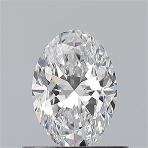 Picture of Natural Diamond 0.54 Carats, Oval with  Cut, D Color, VVS2 Clarity and Certified by GIA