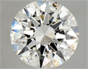 Natural Diamond 3.01 Carats, Round with Excellent Cut, G Color, SI1 Clarity and Certified by GIA