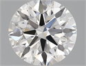 Lab Grown Diamond 1.03 Carats, Round with Ideal Cut, D Color, VVS2 Clarity and Certified by IGI
