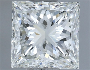 Picture of Natural Diamond 1.00 Carats, Princess with  Cut, J Color, VVS2 Clarity and Certified by IGI