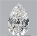 Natural Diamond 0.72 Carats, Pear with  Cut, F Color, VS2 Clarity and Certified by GIA