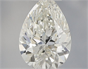 Natural Diamond 0.40 Carats, Pear with  Cut, H Color, VS1 Clarity and Certified by IGI