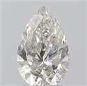 Natural Diamond 1.50 Carats, Pear with  Cut, I Color, SI2 Clarity and Certified by GIA