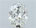Natural Diamond 0.90 Carats, Oval with  Cut, H Color, VVS1 Clarity and Certified by GIA