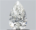 Natural Diamond 0.50 Carats, Pear with  Cut, H Color, VVS2 Clarity and Certified by IGI