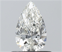 Natural Diamond 0.50 Carats, Pear with  Cut, H Color, VVS2 Clarity and Certified by IGI