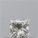 Natural Diamond 0.24 Carats, Princess with  Cut, H Color, VVS1 Clarity and Certified by GIA