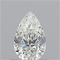 Natural Diamond 0.50 Carats, Pear with  Cut, H Color, VS2 Clarity and Certified by GIA