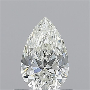 Picture of Natural Diamond 0.50 Carats, Pear with  Cut, H Color, VS2 Clarity and Certified by GIA