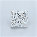 Natural Diamond 0.80 Carats, Princess with  Cut, G Color, VVS2 Clarity and Certified by GIA