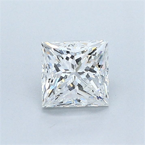 Picture of Natural Diamond 0.80 Carats, Princess with  Cut, G Color, VVS2 Clarity and Certified by GIA