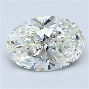 Picture of Natural Diamond 2.50 Carats, Oval with  Cut, I Color, SI1 Clarity and Certified by GIA