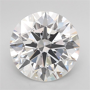 Picture of Lab Grown Diamond 4.09 Carats, Round with Ideal Cut, D Color, VVS1 Clarity and Certified by IGI