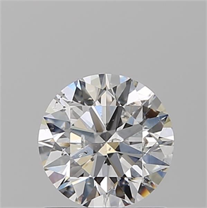 Picture of Natural Diamond 1.01 Carats, Round with Excellent Cut, E Color, I1 Clarity and Certified by GIA